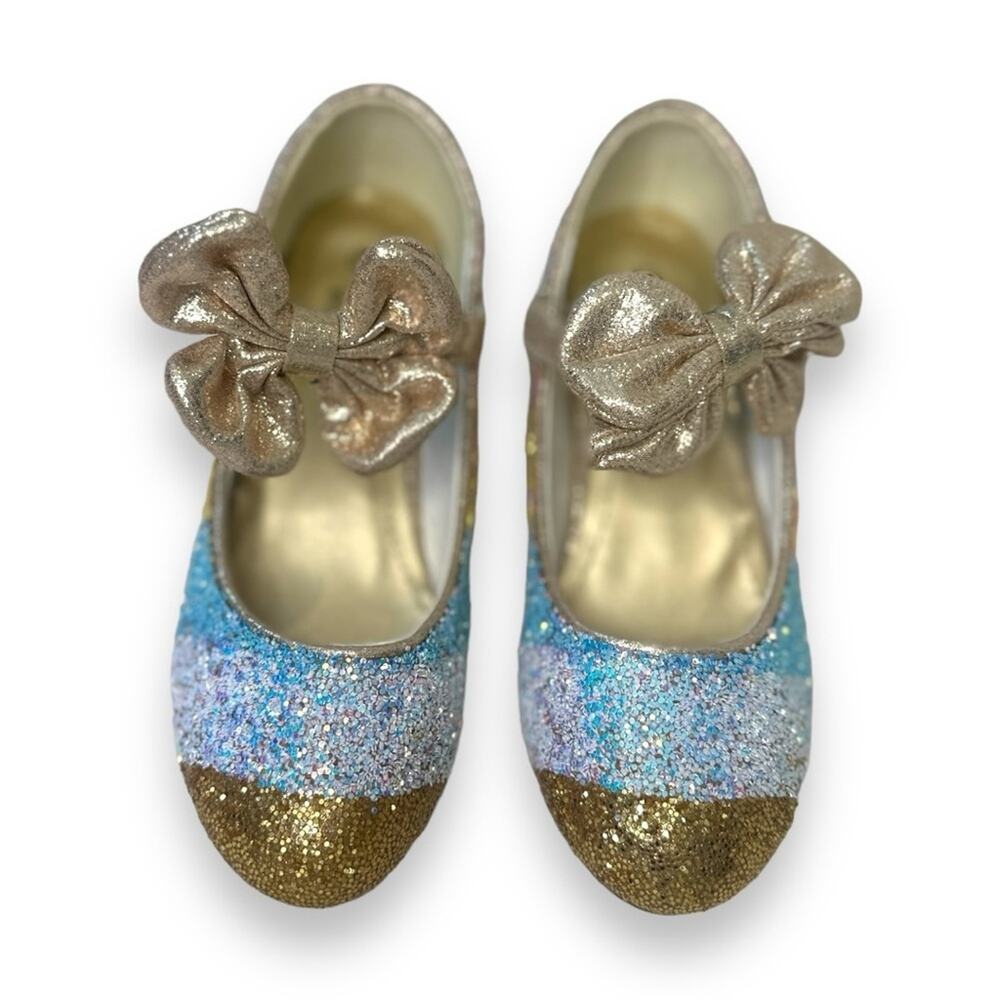 Girls Dress Up Princess Party Sparkle Shoes - Slip On Sparkle Shoes - Size 12k - Picture 9 of 9